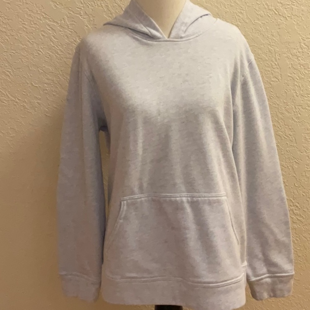 32 Degrees Cool: Women’s Blue Heather HOODIE Kangaroo Pocket Size L Fleece Lined